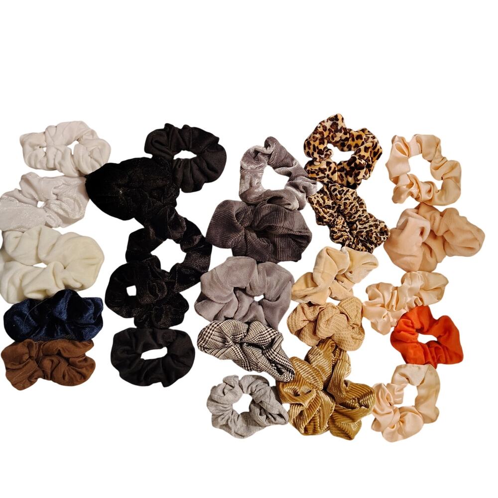 25 Assorted Hair Bands – Soft Stretch, Everyday Colors